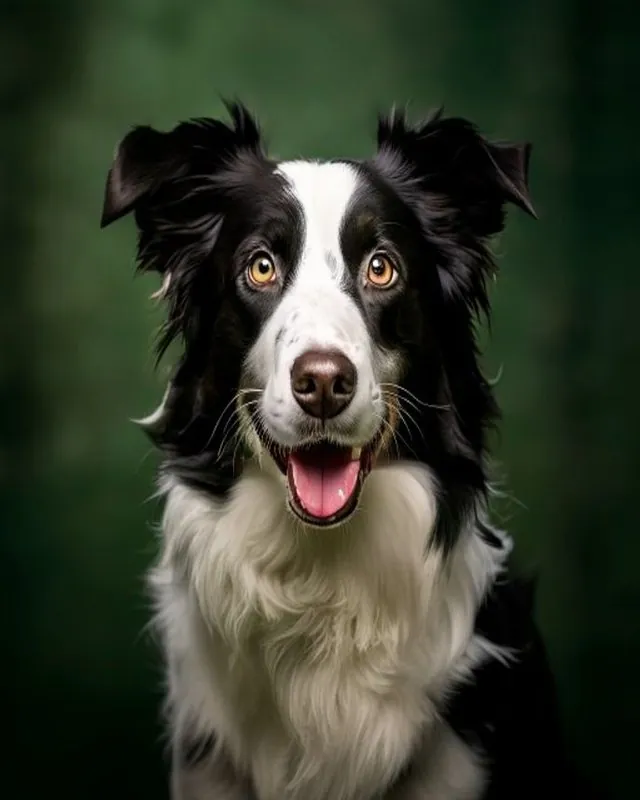 Border Collie con grooming de lujo en Royal Paw