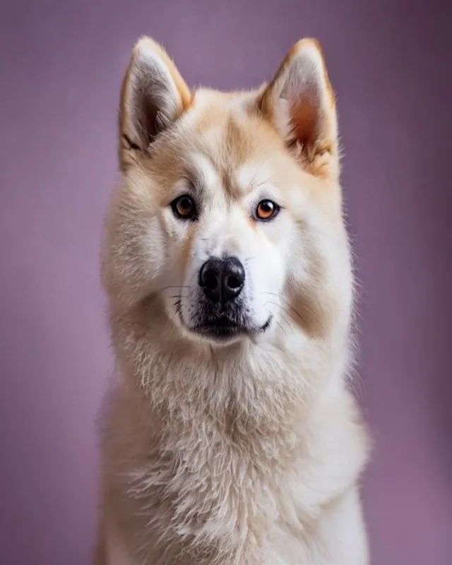 Akita Inu recién consentido en Royal Paw · Spa & Grooming