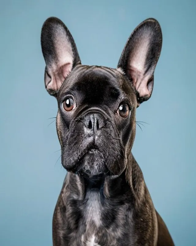 French Bulldog recién arreglado en Royal Paw · Spa & Grooming