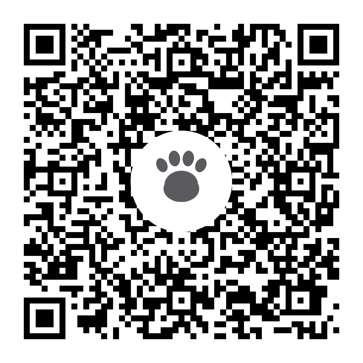 Código QR para registrar a tu mascota por WhatsApp en Royal Paw